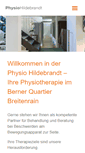 Mobile Screenshot of physiohildebrandt.ch