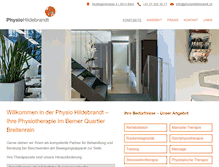 Tablet Screenshot of physiohildebrandt.ch